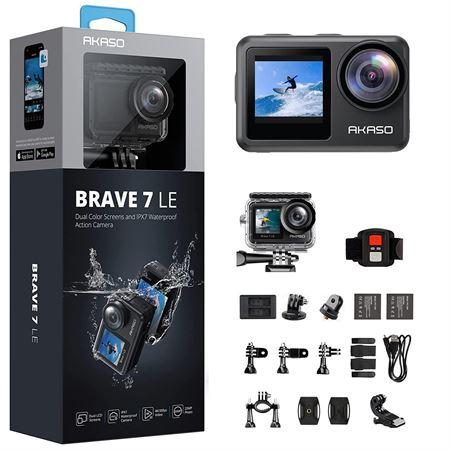Akaso Brave 7 LE 4K Aksiyon Kamera ve Süper Aksesuar Seti (Akaso Türkiye 2 Yıl Garantili)